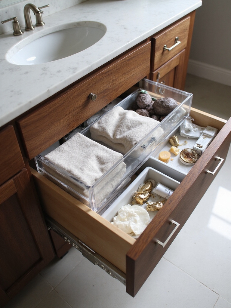 simple sturdy drawer organization