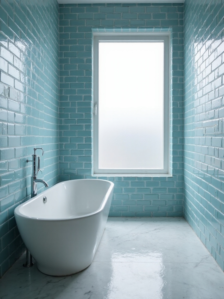 sky blue subway tile brightness