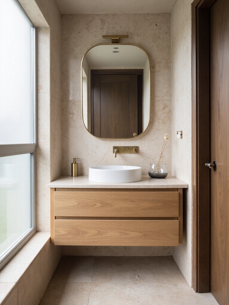 sleek modern floating vanities