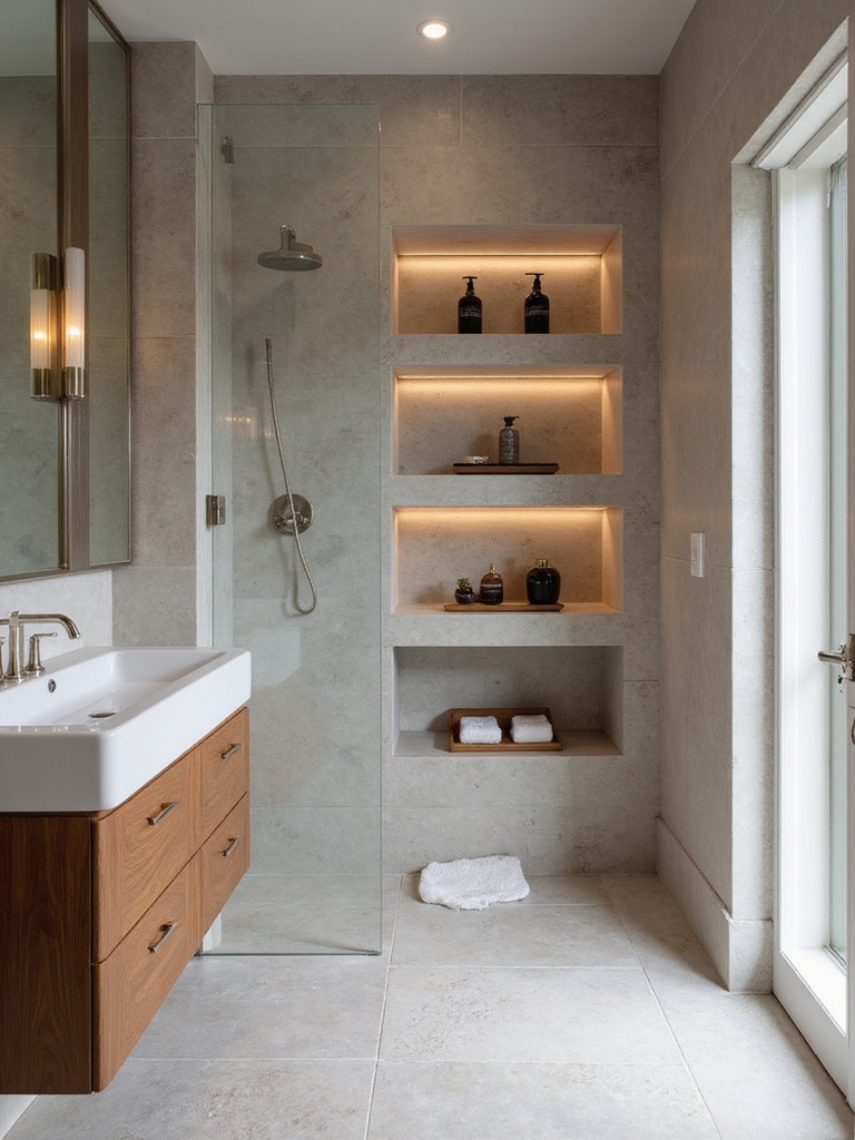 sleek recessed storage solutions