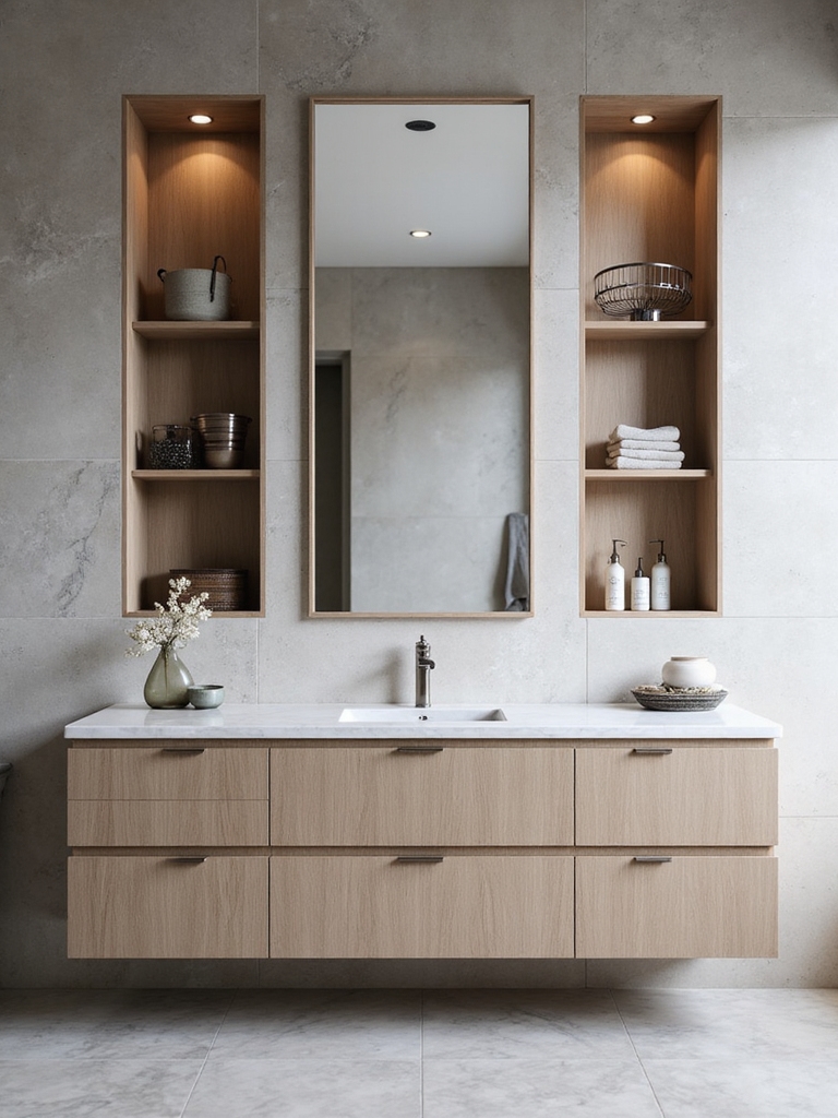 sleek recessed storage solutions