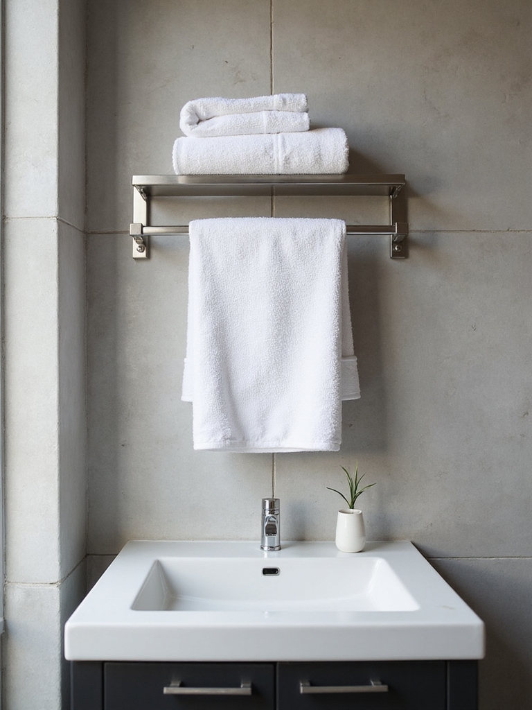 slim space saving towel bars