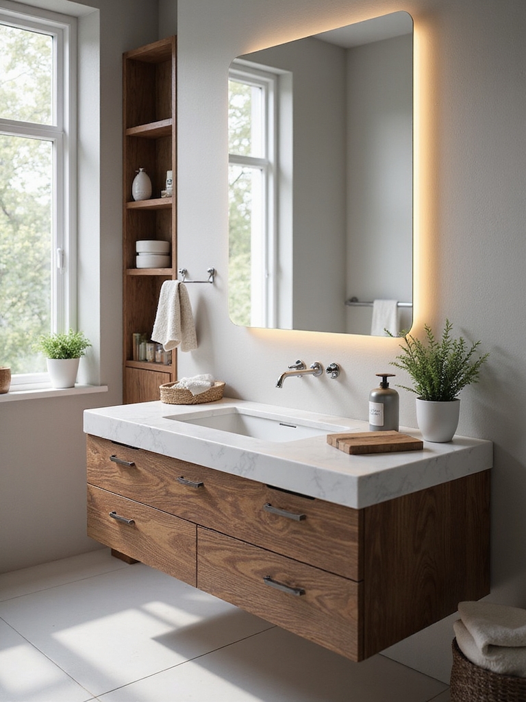 small bathroom design constraints