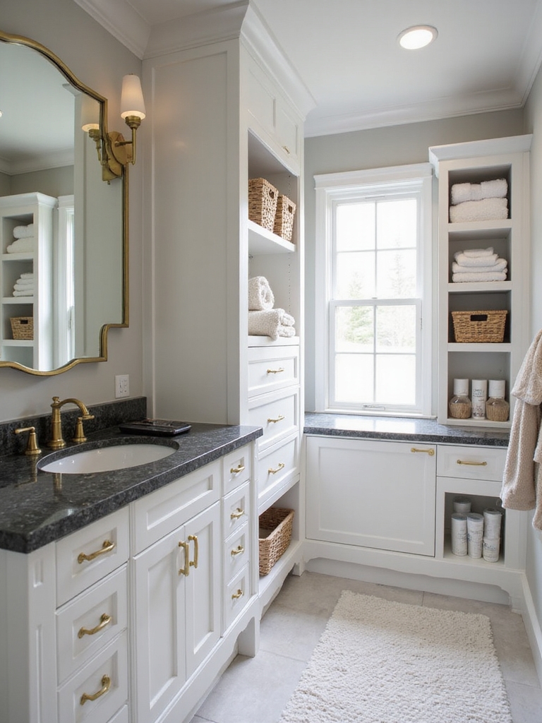 smart functional bathroom organization