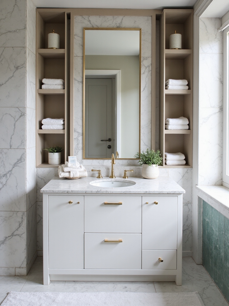 smart spacious bathroom storage