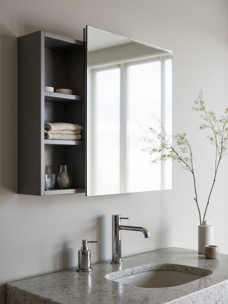 smart storage mirror cabinets