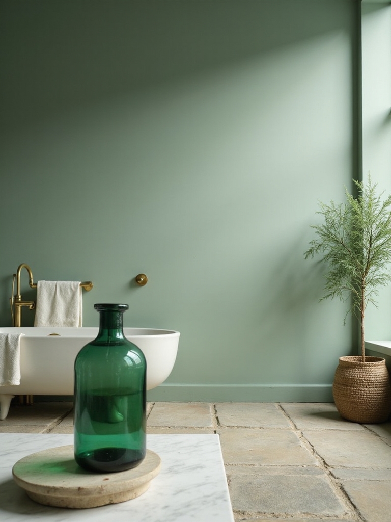 soothing sage bathroom palette