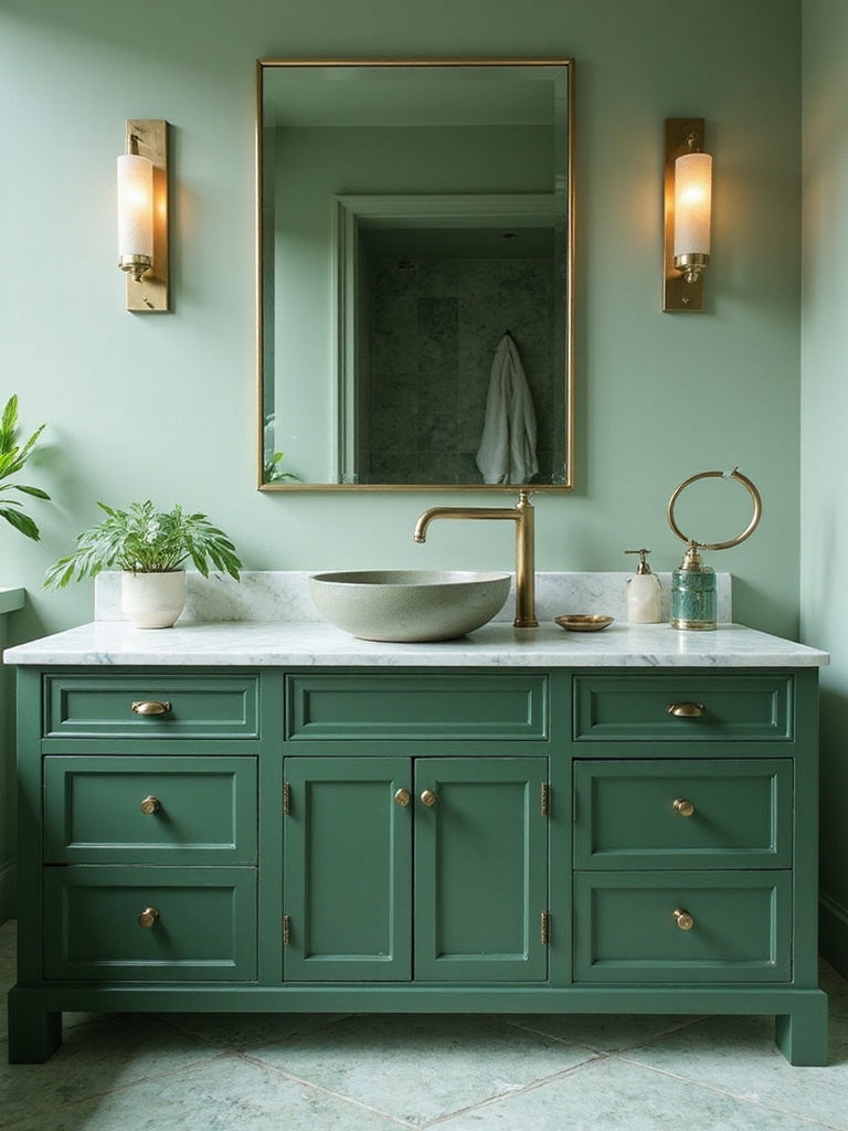 soothing timeless green decor