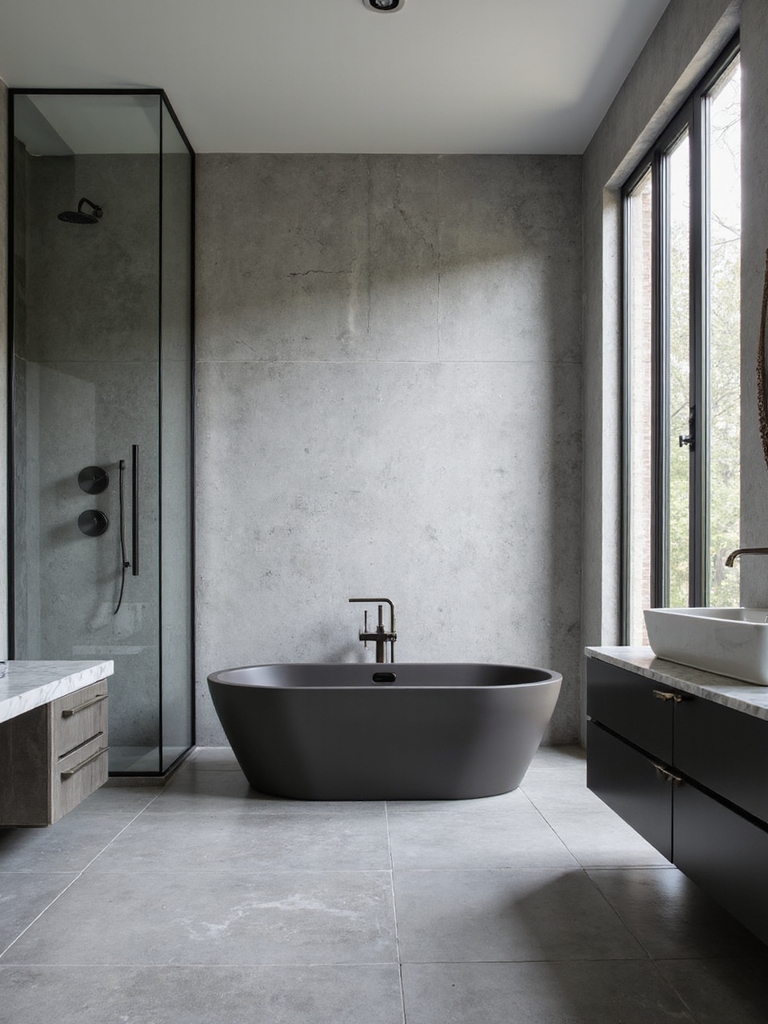 sophisticated grey bathroom elegance