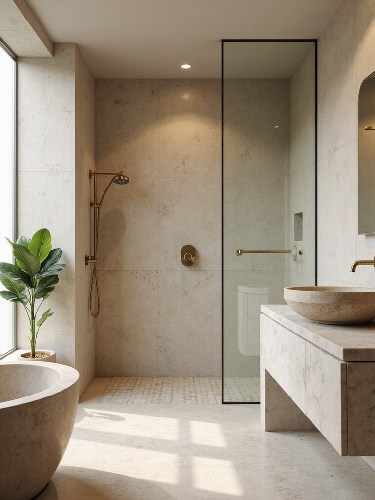 spa like tiny bathroom designs