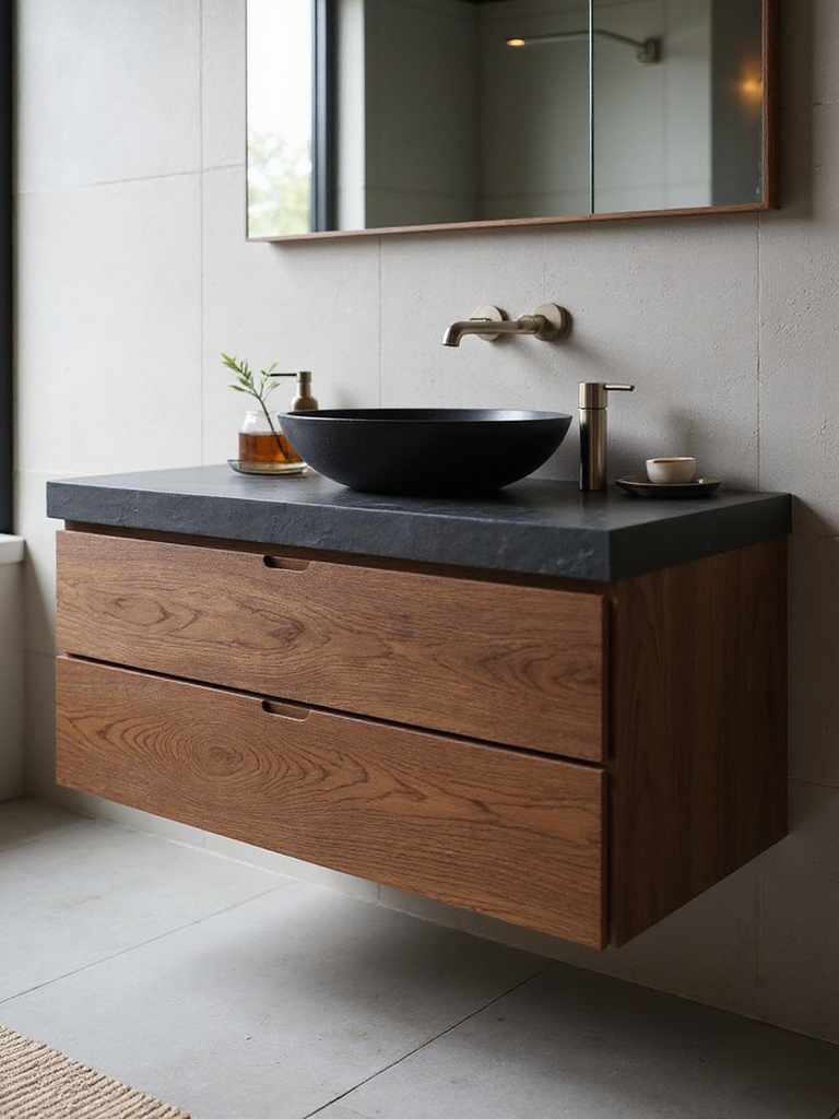 space saving floating vanities