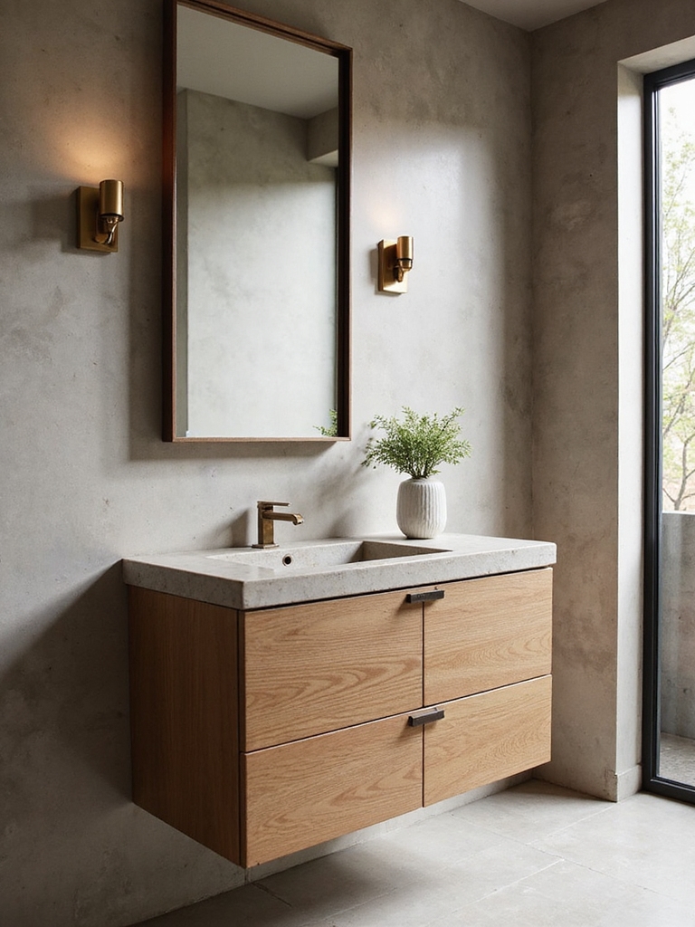 space saving wall mounted vanity