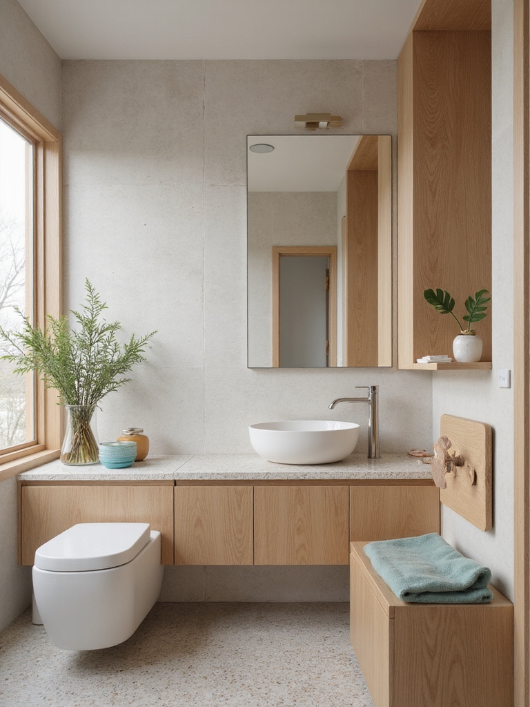 streamlined cohesive bath zones