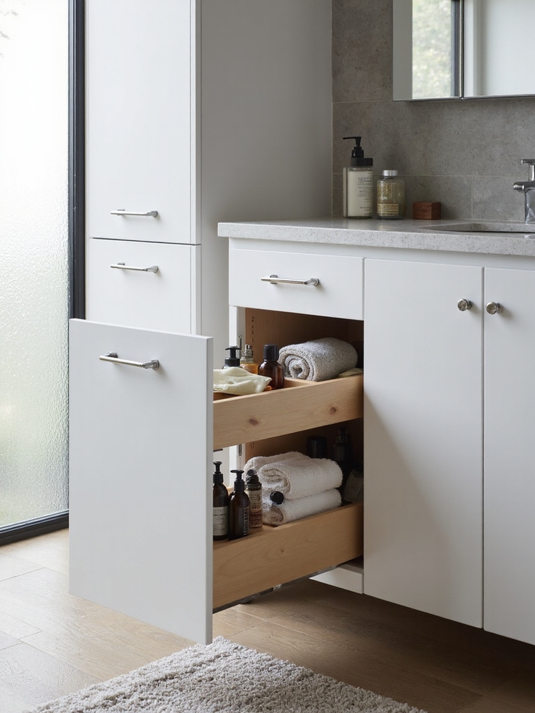 streamlined pull out organizers elevate