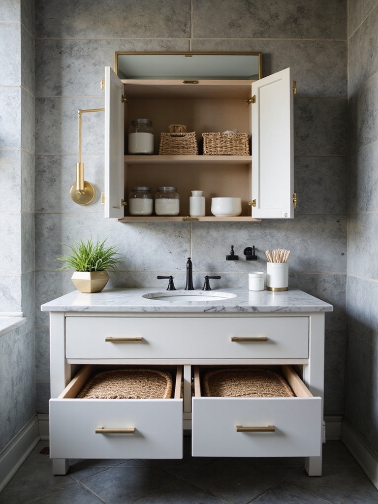 stylish bathroom storage solutions