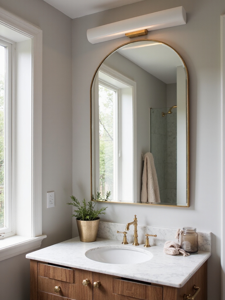stylish bathroom vanity mirrors