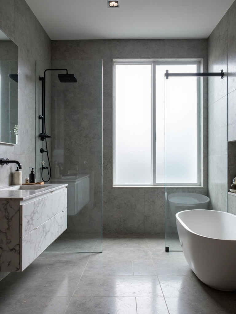 stylish contemporary bathroom designs