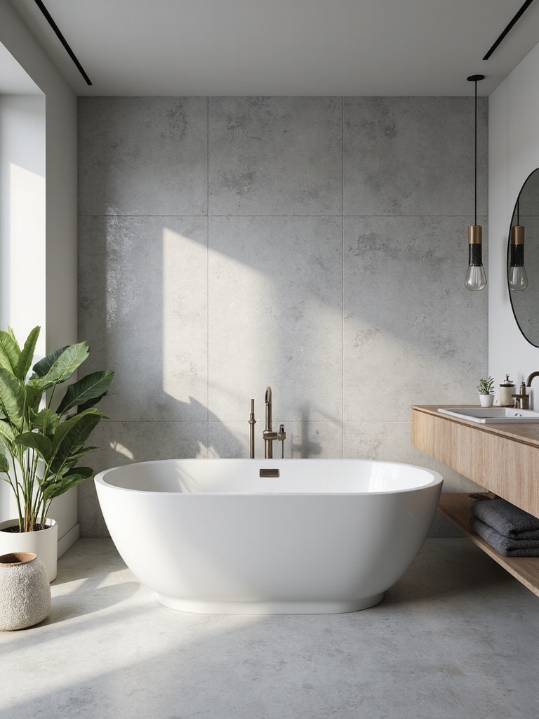 stylish grey tile bathrooms