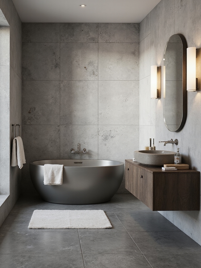 stylish grey tiled bathrooms