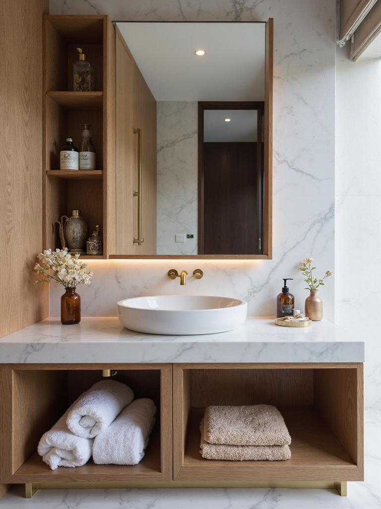 stylish hidden guest storage