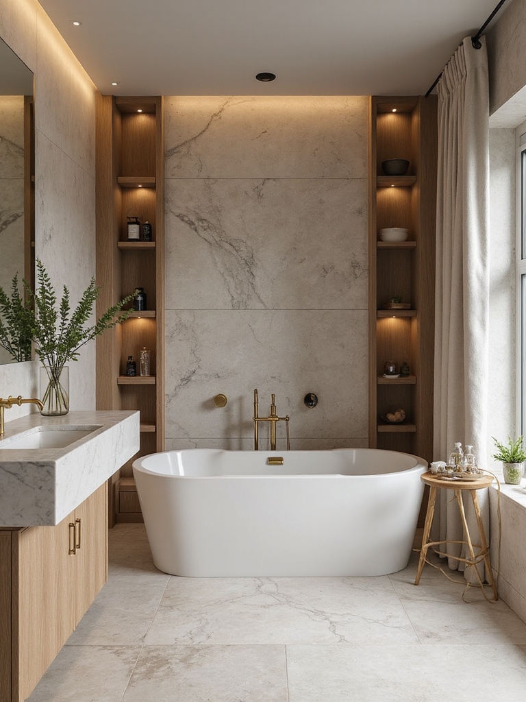 stylish small ensuite storage