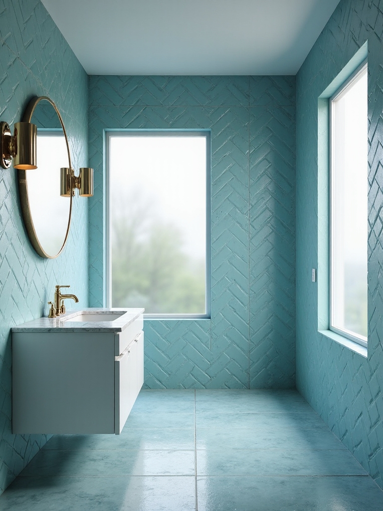 subtle textured aqua elegance