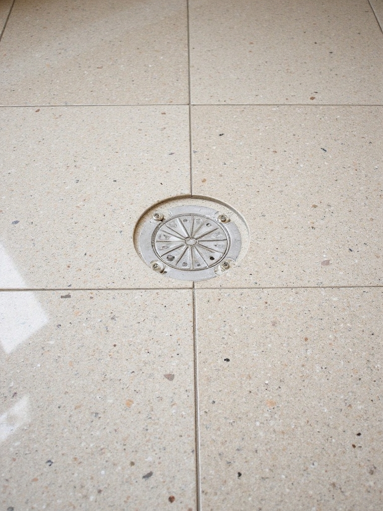terrazzo inspired stylish bathroom flooring