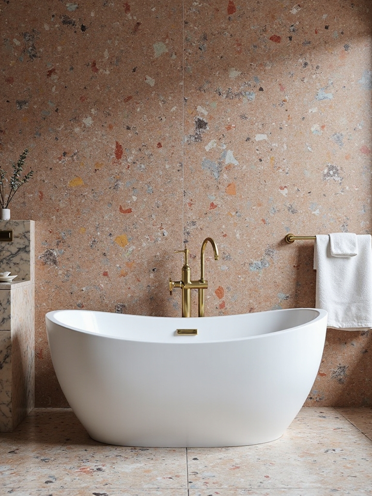 terrazzo statement wall design