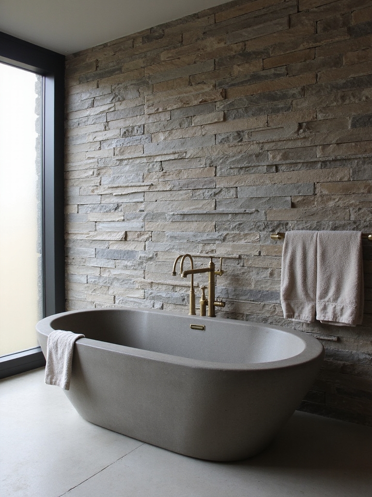 textured warmth for bathrooms