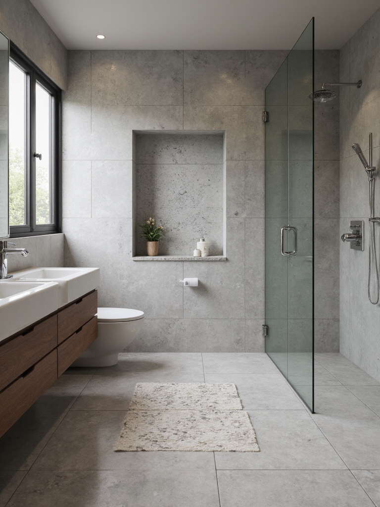 tile enhances small bathrooms