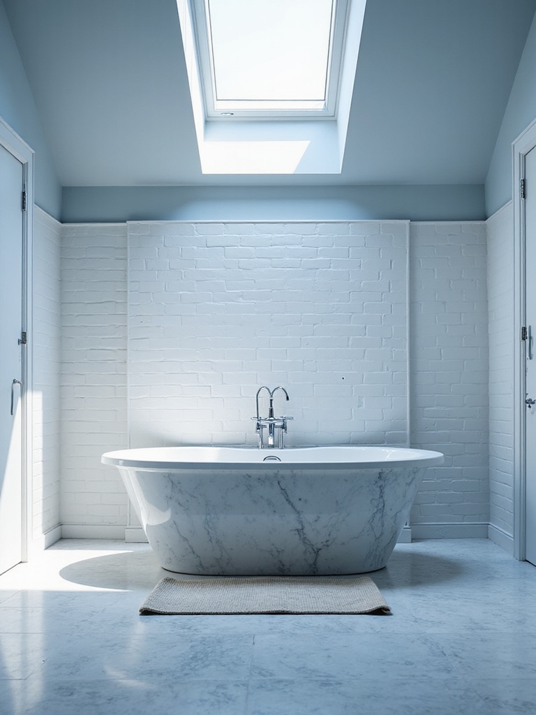 timeless blue and white bathrooms