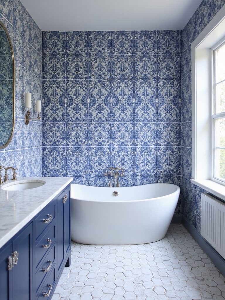 timeless blue and white elegance