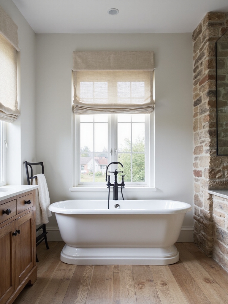timeless farmhouse bathroom palette