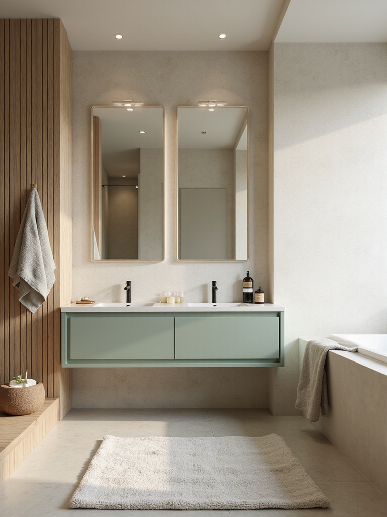 timeless neutral kids bathroom