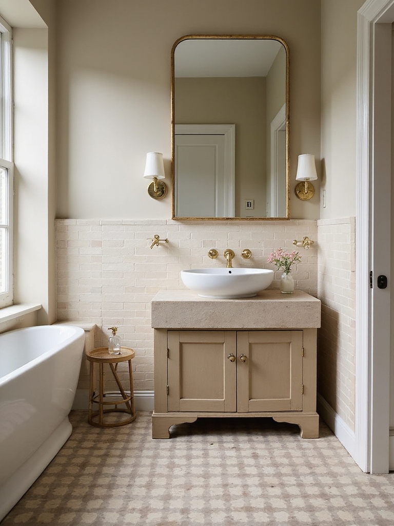 timeless retro bathroom style