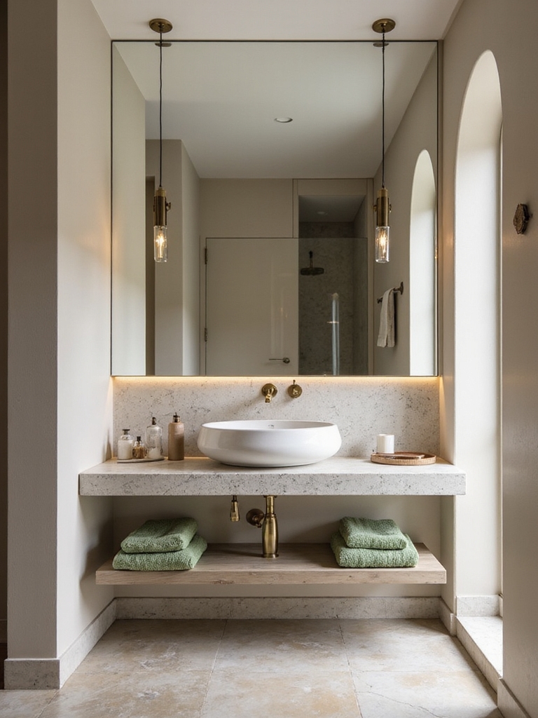 timeless serene guest bath