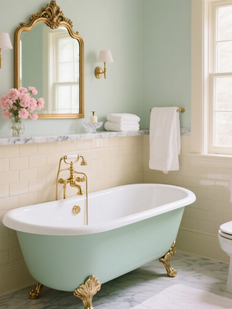 timeless vintage bathroom elegance