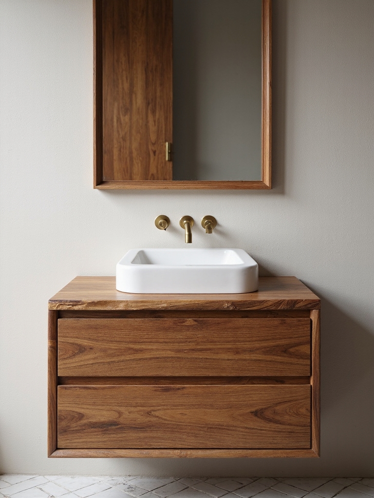 timeless warmth in bathrooms