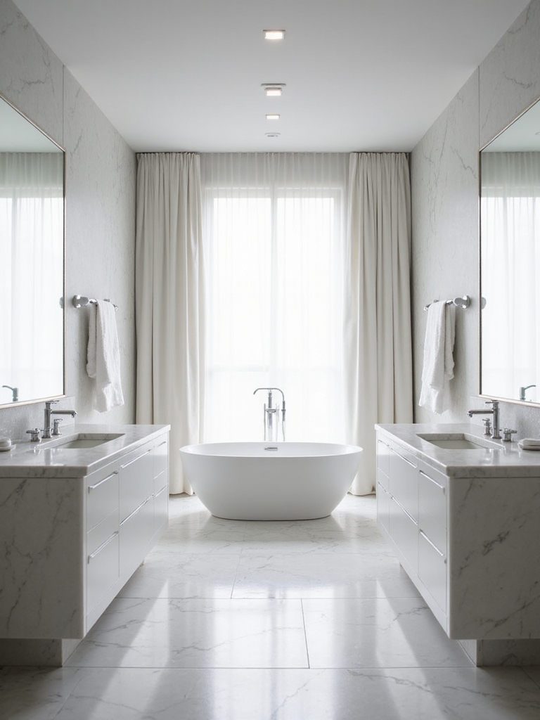 timeless white bathroom designs