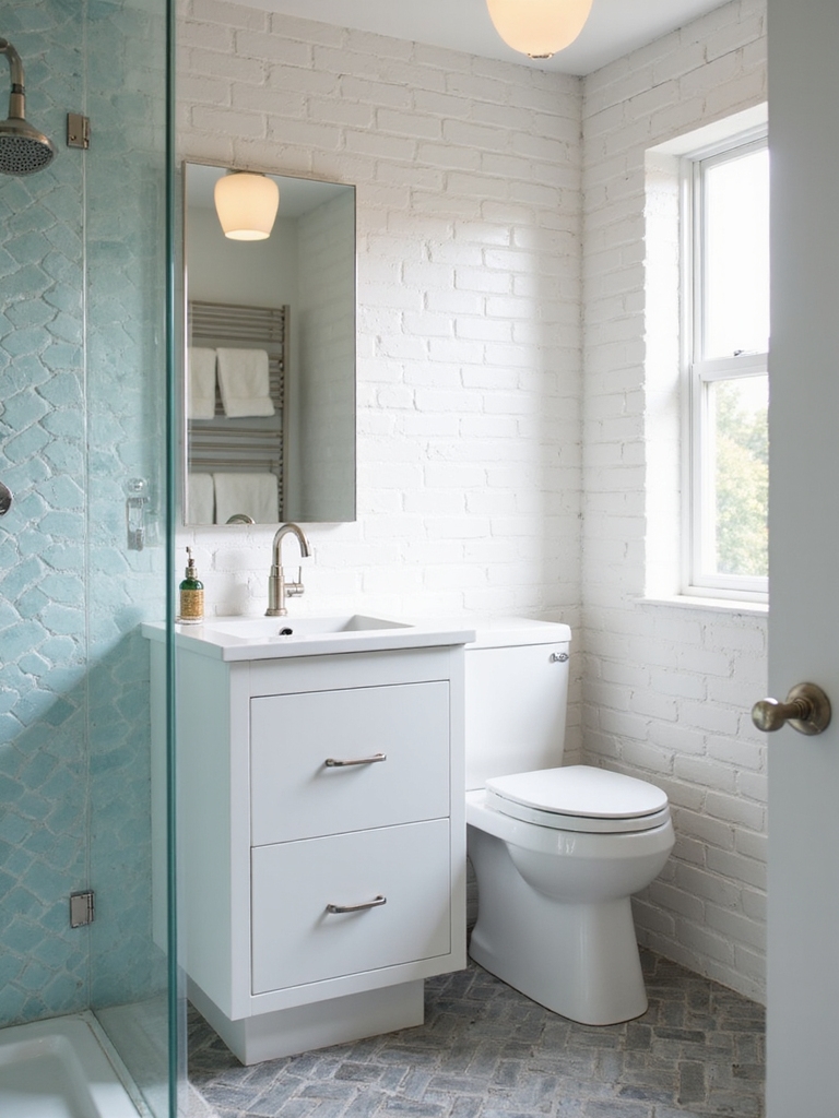 timeless white tile foundation