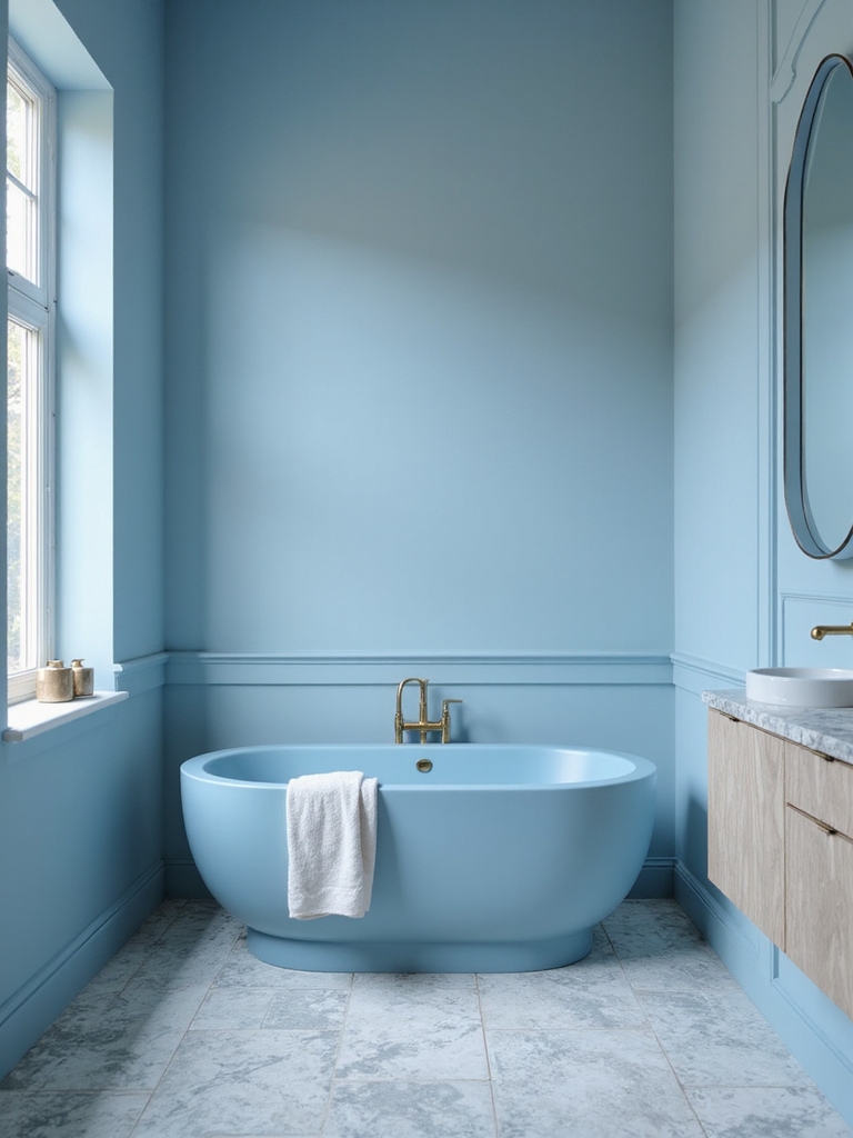 tranquil light blue sanctuary