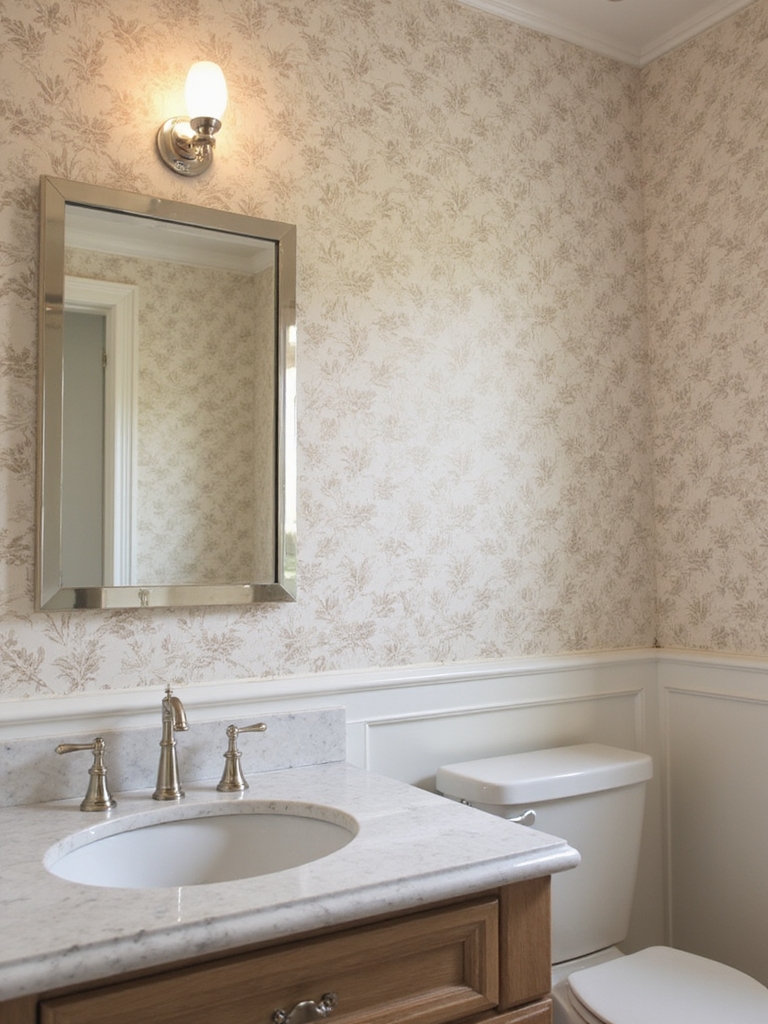 transformative small bathroom wallpaper