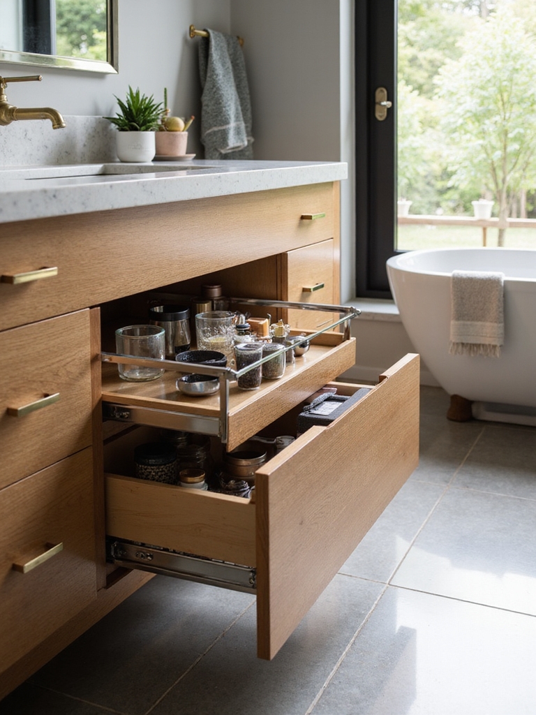 transforming deep vanity storage