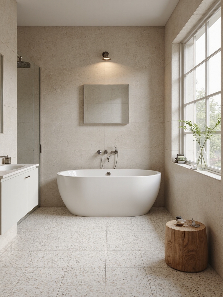 trendy linoleum bathroom designs