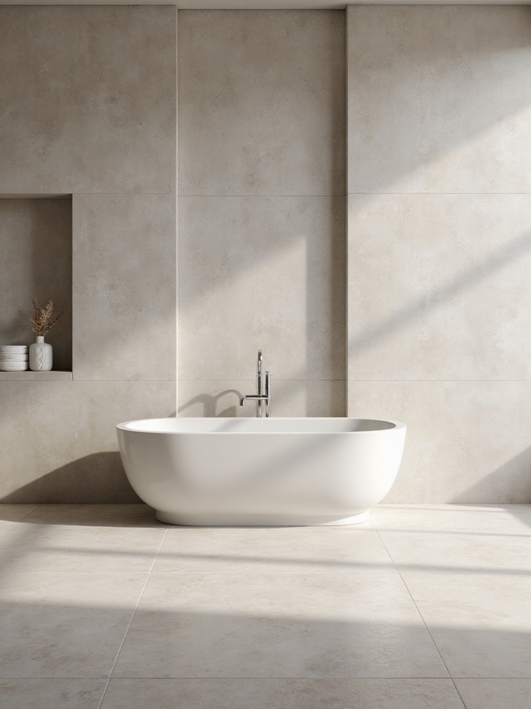 uncluttered modern bathroom elegance