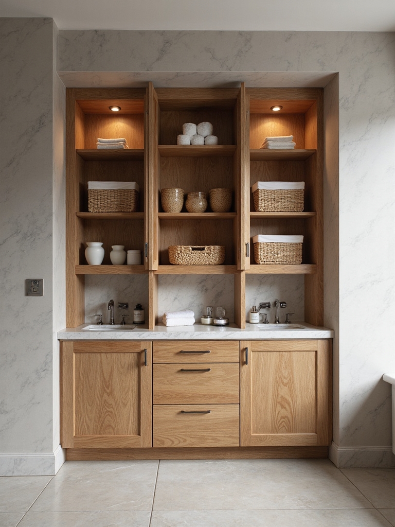 versatile bathroom storage solutions