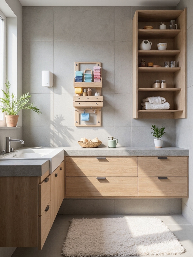 versatile small bathroom storage