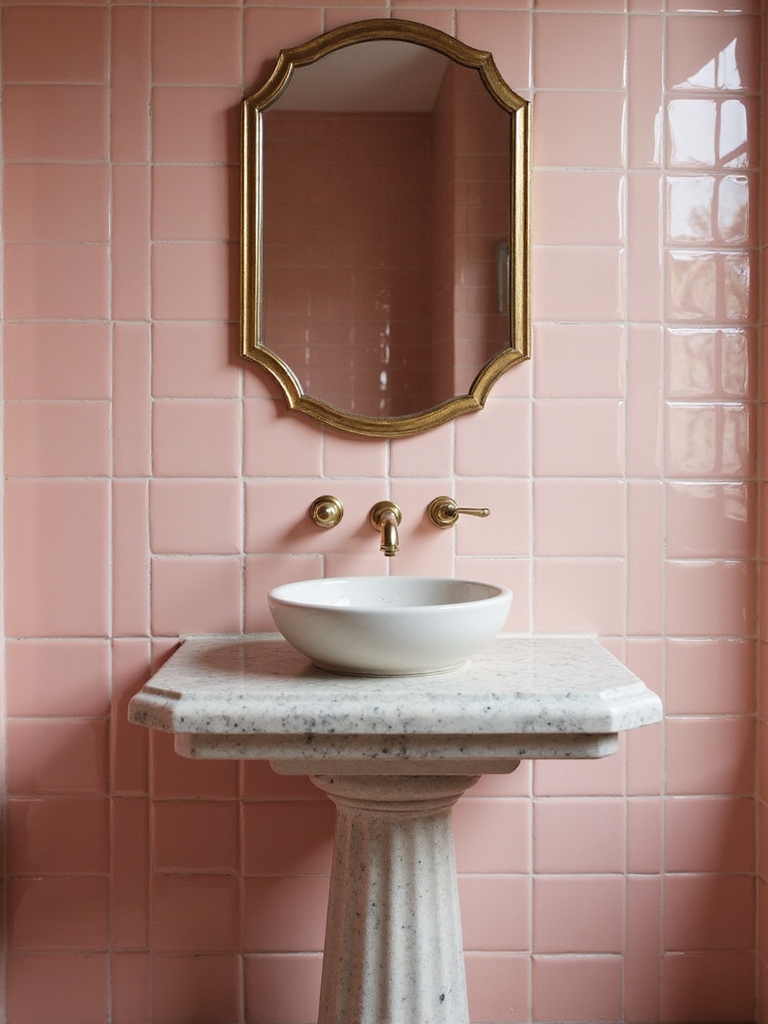 versatile warm pink tiles