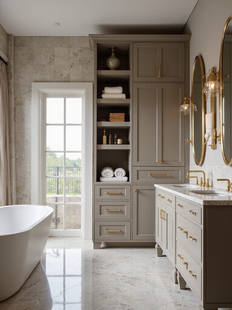 vertical storage for bathrooms