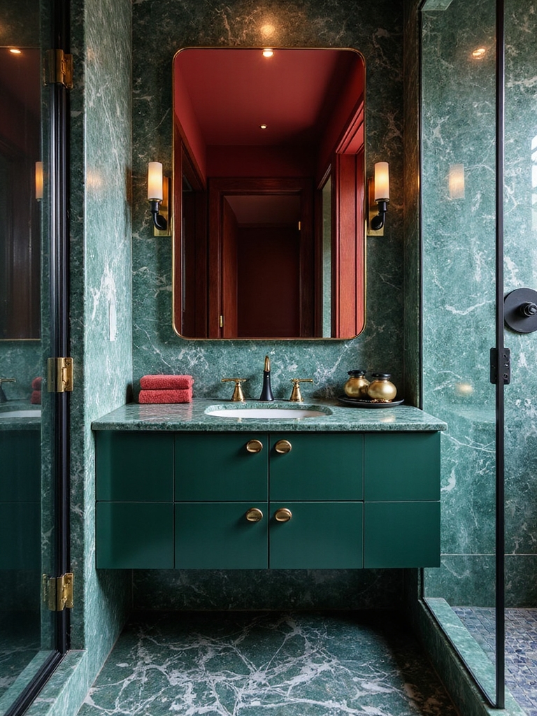 vibrant small space color accents